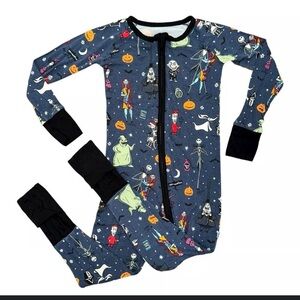 Little Sleepies Bamboo Nightmare Before Christmas Pajamas  12-18 months
